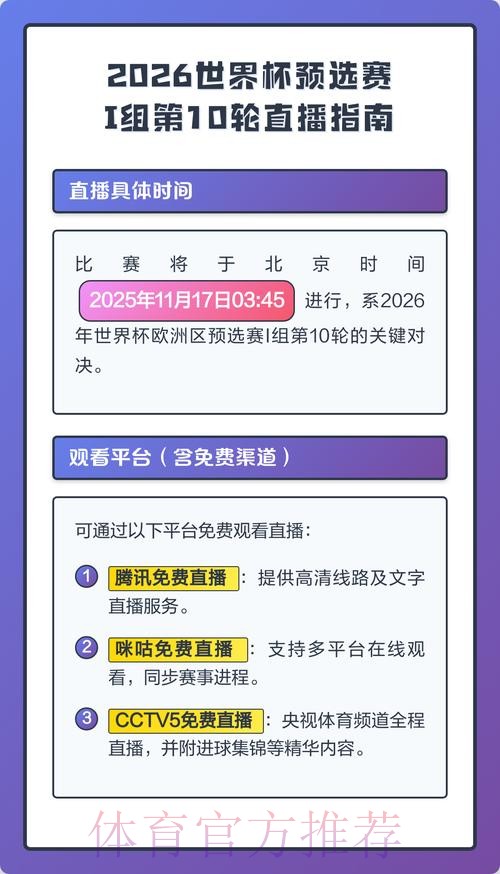 2026世界杯直播官方发布观看指南在哪里看